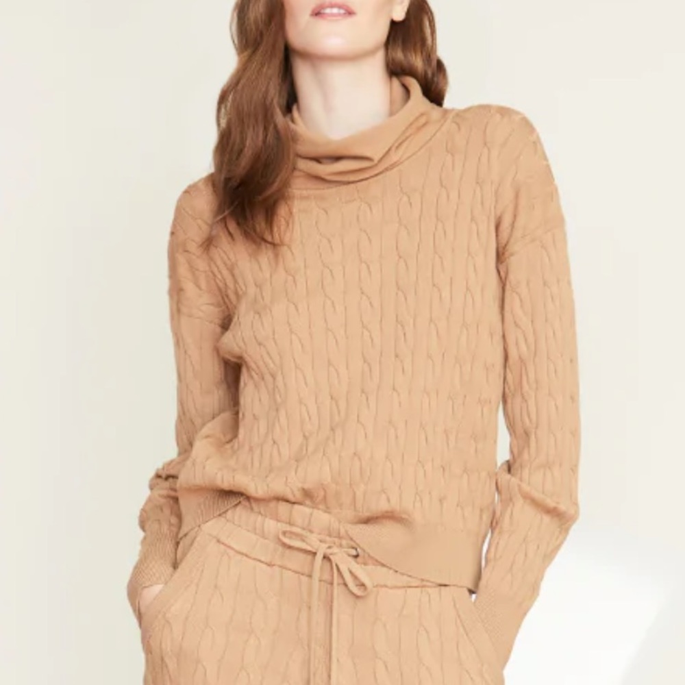 Veronica Beard Lova Cable Knit Turtleneck Sweater - Picture 14 of 14